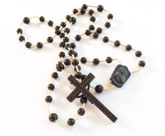 NOW SOLD Art Deco, French Rosary  Celluloid Rosary, Vintage Cross