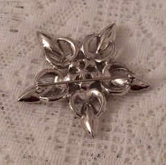NOW SOLD Bogoff Glass Brooch, 1950s Retro Vintage Jewelry