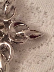 NOW SOLD Bogoff Glass Brooch, 1950s Retro Vintage Jewelry