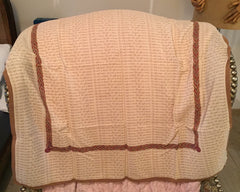 NOW SOLD Chanel Scarf, Silk, Brown with Cream, Made in Italy