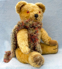 Moon Eyed Teddy Bear, Chad Valley 1940s Vintage Collectible