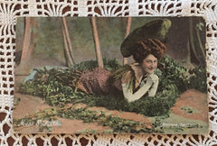 NOW SOLD British Beauty Postcard, Vintage Paper Ephemera