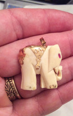 NOW SOLD Elephant Pendant, 14K Gold Pendant, Repair Vintage Fine Jewelry