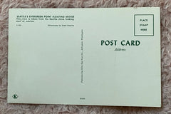 Seattle Postcard, First Evergreen Point Floating Bridge, 1960s Washington USA