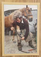 Vintage Postcard of a Horse and Farrier, Traditional Crafts