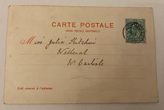NOW SOLD Easter Postcard Antique 1904, Religious Jerusalem Bethlehem French