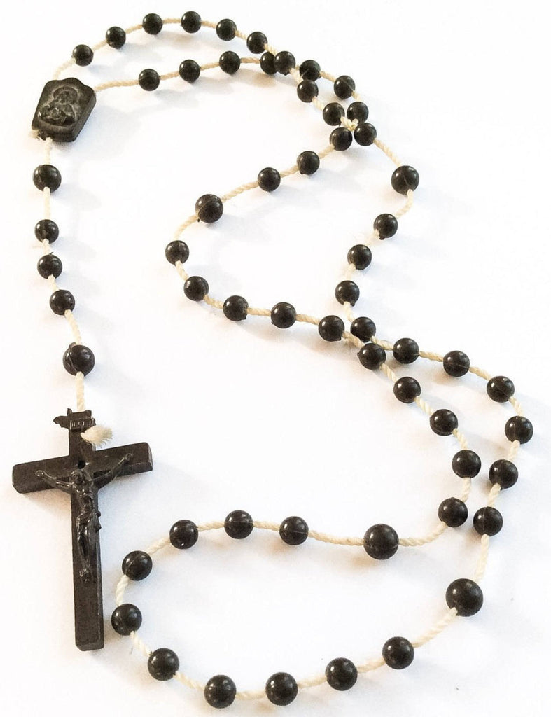 NOW SOLD Art Deco, French Rosary  Celluloid Rosary, Vintage Cross