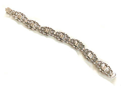 German Art Nouveau Bracelet, European Silver 835